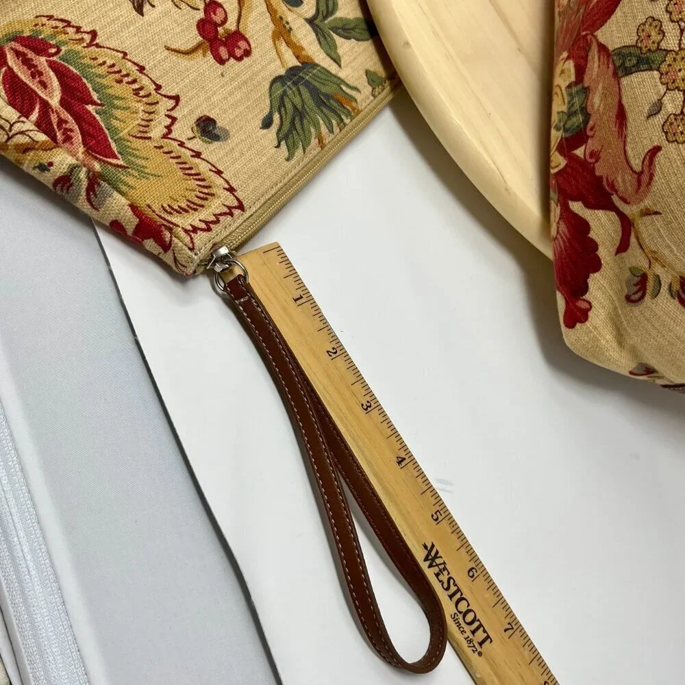 Talbots Floral Canvas Tote & Wristlet Set